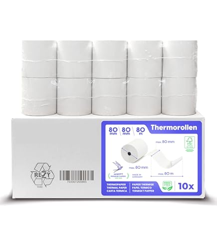 Bobina Térmica 57x20 57mm X 20m Térmico Pedido Senha 200 Un | Frete Grátis - Foto 3