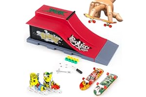 MOMSIV Mini Finger Skateboard i Ramp zestaw akcesoriów