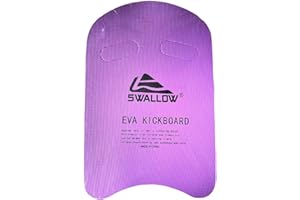 Just 4 baby Kids Adults Swimming Swim Kickboard EVA Float Kick Board Pool Training Learning (Purple/ Yellow Kickboard)