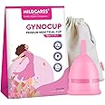 GynoCup Reusable Menstrual Cup for Women (Pink) | Medium Size with Pouch | Ultra Soft, Odor & Rash Free | No Leakage | Protection for Up to 10-12 Hours | Medical-Grade Silicone | FDA Approved