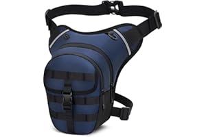 VOBUKE Bolsa Pierna Moto Impermeable Pernera Moto Militar Riñonera Pierna Hombre con Reflectante Multifunción Mochila de Pierna Deportiva Bolso Lateral Mujere para Pesca Caza Camping Senderismo