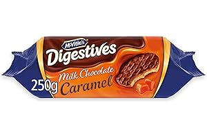 McVitie's Milk Chocolate Digestives Biscuits, The Caramel One, 250 g (Pack of 1)
