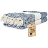 Loomvia - 2'li paket -%100 Pamuk Peştamal 100x180 cm, Havuz ve Plaj Havlusu, Spor Havlusu, Hızlı Kurur ve Koku Yapmaz, Emici,