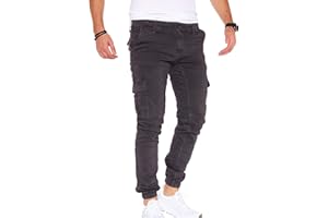 Styleko Cargohose Herren Cargohose aus Baumwolle Outdoorhose männer verwaschen Cargohose Chino Hose Sporthose Freizeithose Jogging treckking Casual Hose |6 Taschen 8001