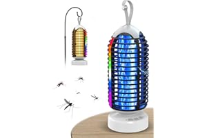 Lampada Antizanzare, Anysun Zanzariera Elettrica con Luce LED per Interno ed Esterno, Zanzare Elettrico 3000V Impermeabile, Lampada Zanzare per Casa, Patio, Cortile, Giardino, Campeggio