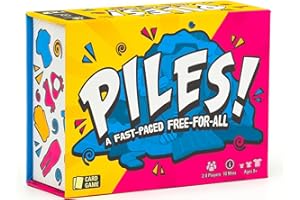 LOST BOY ENTERTAINMENT Piles - Card Games - Family Games - for Kids 8 and Up - Games for Adults - Family Game Night - Travel Games - Party Games - Memory Games - 10 Mins