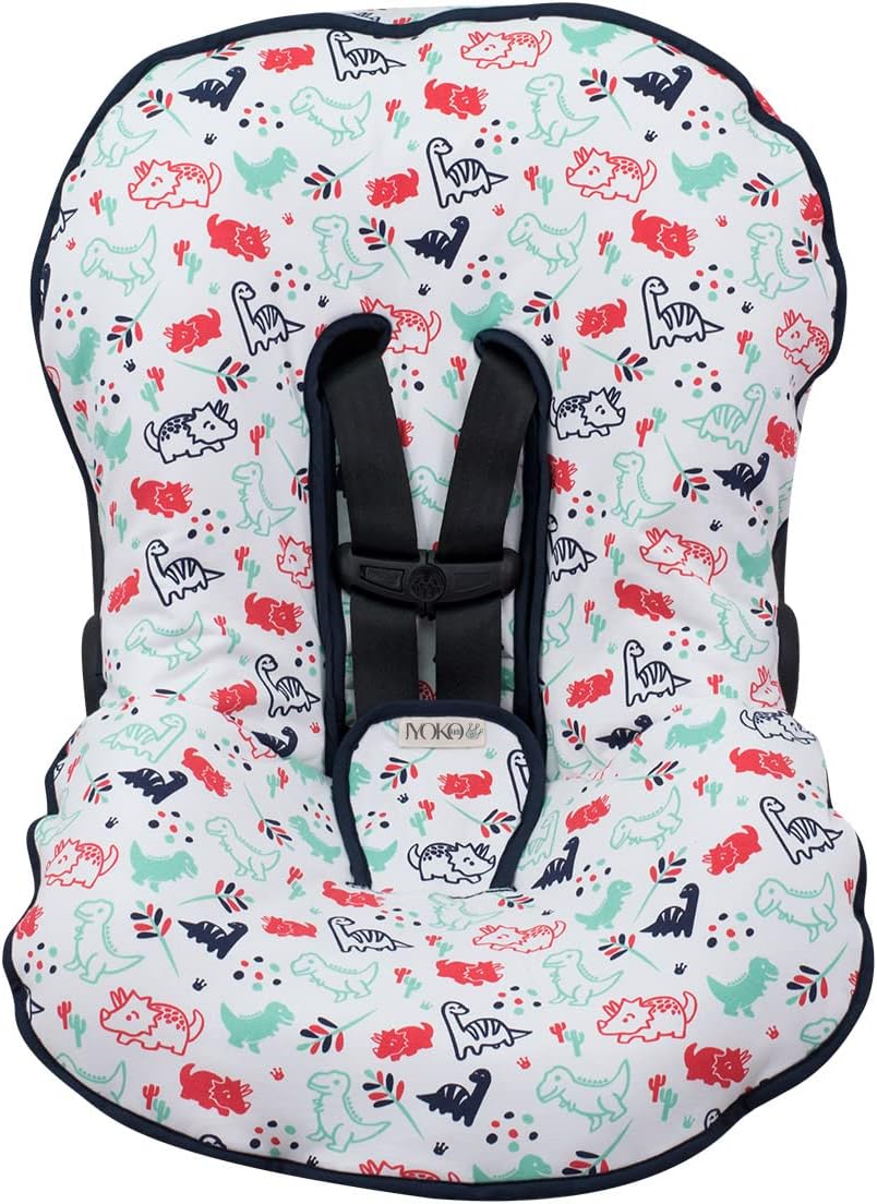 JYOKO Kids Funda de algodón Universal Acolchada para Portabebé (Dino Party)
