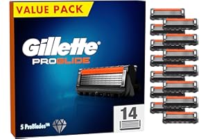Gillette ProGlide Rasierklingen für Rasierer, 14 Ersatzklingen für Nassrasierer Herren mit 5-fach Klinge
