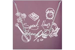 FOTAP Singer Inspired Necklace with Card Album Gift for Singer Fans Music Lovers Gift Singer Song Gift Music Jewelry