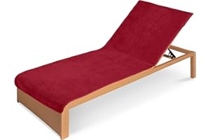 JEMIDI Toalla para Tumbona - Funda de Rizo para colchoneta de Hamaca Exterior de Playa Piscina jardín Camping - Apta para Lavadora - 75 x 200 cm