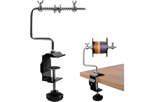 SHADDOCK Fishing Line Spooler Aluminum Line Winder with Clamp-Adjustable Portable Winder Reel Spool System Machine Multifunction Spooler Fishing Accessories