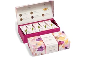 Tea Forte Mariposa Tea Sampler with 10 Pyramid Tea Infuser Bags - Fruit, Herb and Flower Tea - Petite Presentation Box Assorted Variety Tea Gift Set