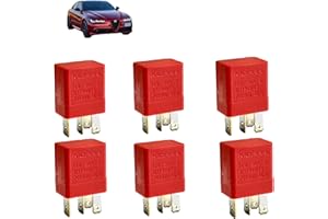 GENERICO Kit sostituzione 6 Relè 12v 30a Adatti per Alfa Romeo Giulia Centralina 1/11308/85