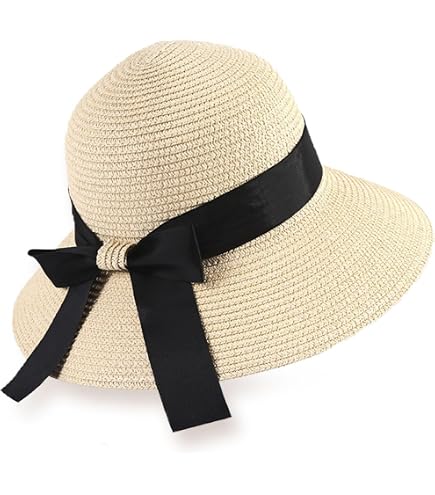 Chapeau De Paille Femme à Large Bord Pliable - Protection UV, Bord Réglable - Style Bohème été, Plage, Voyage - 7