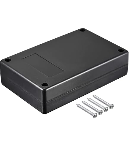 Sourcing Map Mini-Anschlussdose – 10 Stück, 50x28x15mm, ABS Schwarz, Staubdicht