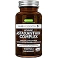 Astaxantina Naturale, Complesso Antiossidante con Luteina per occhi, pelle e articolazioni, 42mg, Non OGM, 90 capsule vegane 