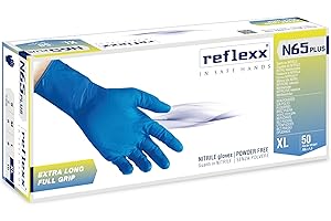 Reflexx N65 Plus Guanto monouso Unisex - Adulto (Pacco da 50)