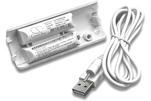vhbw batteria compatibile con Nintendo Wii U Remote Plus gamepad, controller (400mAh, 2,4V, NiMH)