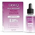 GLOW Q 30% AHA Peeling Solution- AHA BHA Peeling Solution for Face Packed with Niacinamide, Allantoin, & Hyaluronic Acid- Skin Exfoliator for Face Prevents Acne & Improves Skin Texture- For All Skin