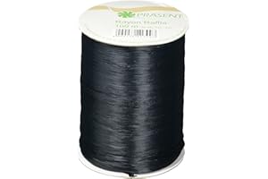 Präsent - Rayon Raffia Biodegradable Ribbon Black 100 Meter Spool