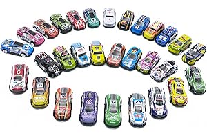 Juxtaposia 30 Stück Mini Auto Spielzeug Set,Aufziehautos mit Rückzug Kleine, Zurückziehen Katapult Auto,Geeignet für 2-6 Jahre Kleinkinder Spielen drinnen und draußen