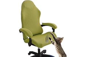 AHYBE Coprisedia Da Gaming Con Braccioli Fodera Per Sedia Da Ufficio Coprisedia Da Gioco Elasticizzata Sfoderabile E Lavabile, Copertura Per Sedia Da Gaming Per Sedia Da Computer Gioco ﻿(N)