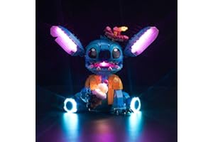 PIPART LED Light Kit for Lego 43249 Stitch, Light Kit ONLY, Lego Model is NOT Included