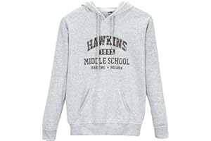 SIMYJOY Unisex Hawkins Middle School Pullover Hoodie Long Sleeve Fashion Hooded Sweatshirt Causal Jumper