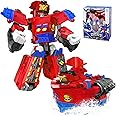 Tcvents Transforming Robot Toy Car for 3 4 5-9 Years Old Boys Toy Robot Converting Action Figure for Kids, Gifts for Boys and Girls, red