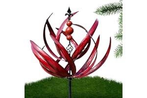 ELINRAT Sculptures Éoliennes Et Toupies | Moulin À Jardin | Moulins À Vent pour Le Jardin | Spinner À Vent Dynamique | Éolienne Jardin en Fer Forgé | Accessoire Décoration Résistant À La Rouille