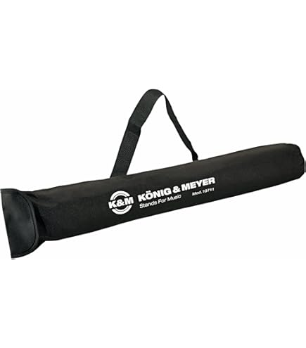 K&M 14102 Carrying case for instrument base - nylon, black with K&M logo - length 70 cm - with two carrying loops