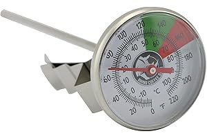 Thermomètre à Lait Rhinowares à tige longue 17,8 cm Tige longue : 18 cm (7")