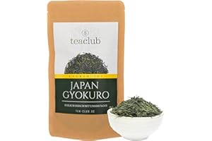 TEACLUB Japonia Gyokuro zielona herbata Kagoshima 100 g, japońska zielona herbata, luźne liście, delikatna słodka i Umami, Tea-Club Green Tea