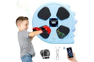 ZFZZC Máquina de Boxeo Musical, LED Máquina de Boxeo Musical Inteligente con Bluetooth, Dispositivo de Boxeo Electrónico Portátil de Pared en Casa, para Adultos y Niños