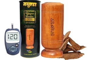 MADHUFIT Lab certified Vijaysar wood Glass for Diabetes Ayurvedic Glass/Tumbler Sugar Vijaysar Wood Glass Vijaysar Ki Lakdi Ka Glass Vijaysar Herbal Tumbler Bija Glass 90ml