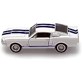 Kinsmart (White) - Scale 1/38 1967 Ford Shelby Mustang GT-500 diecast car White