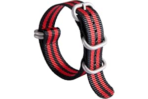 BINLUN Nylonowy pasek do zegarka, wielokolorowe paski do zegarków, zamiennik dla mężczyzn i kobiet, 18 mm, 19 mm, 20 mm, 21 mm, 22 mm, 23 mm, 24 mm, G10, premium balistyczny z wojskową wytrzymałością, 5