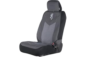 Browning Coprisedili universali anteriori e posteriori, impermeabili, per auto, camion e SUV, motivo a zigzag (nero mélange)