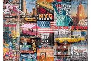 d-c-fix Manhattan Film décoratif Autocollant imperméable et réaliste pour Meubles, Tables, armoires, Portes, façades de Cuisine, Meubles, Papier Peint, 45 cm x 2 m