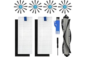 EATBALE Kit de repuesto aspiradora robot para Bissell 3115 SpinWave Hard Floor Expert en seco y húmedo y aspiradora robot EV675, filtro de cepillo, cepillo lateral, paquete de accesorios