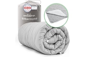 ‎WELLDORA Welldora OPTICLIMA Allergiker Bettdecke 135x200 | Fachärztlich getestet & Oeko-Tex | Zweiteilige Sommerdecke & Winterdecke | 4 Jahreszeiten Bettdecken mit Druckknöpfen | Premium Duvet 135x200cm