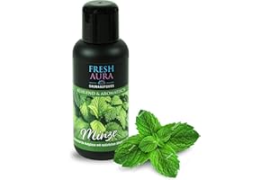 ‎FRESH AURA FRESH AURA Saunaaufguss – Sauna Aufgussmittel mit Minze und natürlichen ätherischen Ölen – Sehr ergiebiger und langanhaltender Saunaduft – kühlend und aromatisch| Made in Germany (100ml)