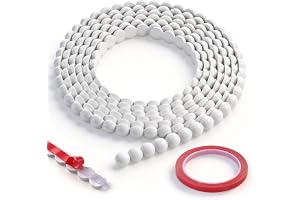 3 m dekorativa vägglister, självhäftande pärlvägglister | 15 mm, PVC-golvlist, flexibel och målbar, självhäftande lister med