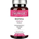 Biotina Capelli 10000 mcg - Crescita Capelli Unghie e Pelle - Zinco Selenio Vit E D - Integratore Capelli Donna Uomo - Biotin