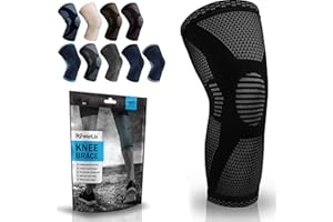 POWERLIX Knee Compression Sleeve - Best Knee Brace for Knee Pain for Men & Women Knee Support for Running, Basketball, Volleyball, Weightlifting, Gym, Workout, Sports
