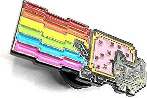 SNS COMPONENTS Nyan kot metalowa emaliowana przypinka odznaka, Metal