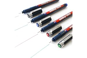 Edding Profipen 1800 - Set di 4 penne da disegno a pigmenti 0,1 mm, colore: Blu Rosso e Verde