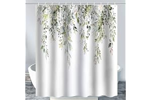 KAONESS Cortina de ducha de 180 x 180 cm, antimoho, resistente al agua y lavable con 12 anillas de cortina de ducha