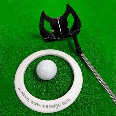 Set D’anneau De Limitation De Trou Pour Putting – Outil D’entraînement Golf Extérieur – Plastique Blanc 10,8x10,8 Cm