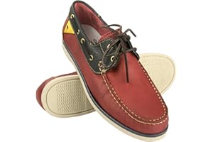 Zerimar Scarpe da Barca in Pelle per Uomo | Scarpe da Barca Uomo Estive | Scarpe da Uomo Nautiche | Mocassini Uomo